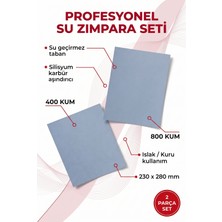 Azimli Starcke Su Zımparası Seti 400-800 Kum 230X280 mm 2 Parça Islak Kuru Tabaka