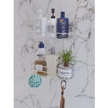 Marvielle Krom Banyo Rafı + 2 Adet S Kanca - Banyo Düzenleyici