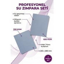 Azimli Starcke Su Zımparası Seti 320-600 Kum 230X280 mm 2 Parça Islak Kuru Tabaka