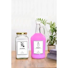 Marvielle Galon Yumuşatıcı Şişesi ve Deterjan Kavanozu Takımı 3000ML - Banyo Düzenleyici
