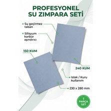 Azimli Starcke Su Zımparası Seti 150-240 Kum 230X280 mm 2 Parça Islak Kuru Tabaka