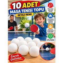 Emrah Gültekin Beyaz Pinpon Topu Masa Tenisi Topu Antrenman Hobi Oyun Topu Ev Okul Kulüp Kullanımı Spor