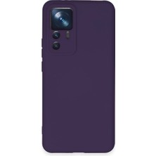Bezos Xiaomi Mi 12T Pro Uyumlu Kılıf Nano Içi Kadife Silikon - Mor