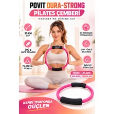 Povit Dura-Strong Pilates Çemberi – 35 cm - 200 gr - Sağlam Eva Malzeme Kaplı Fiberglass