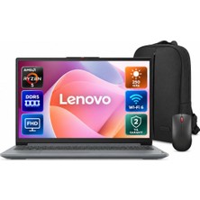 Lenovo Ideapad Slim 3 Amd Ryzen 5 40 16GB 512GB SSD Freedos 15.6" Fhd Taşınabilir Bilgisayar SM-82XQ01D3TX + Shopimode Çanta Mouse