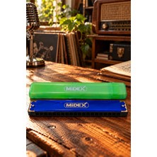 Midex HN-20BL Mavi 20 Delikli Mızıka Do (c)