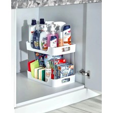 Marvielle Banyo Mutfak Ofis ve Makyaj Düzenleyci Çokamaçlı Masa Organizeri - Banyo Düzenleyici