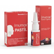 Imuneks Imumax Pastil 12 Adet ve Imuneks Imumax Burun Spreyi 15 ml 2’li Set
