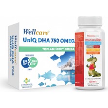 Imuneks Farma Omega Optima 250 ml ve Imuneks Kids Multivitamin ve Mineraller Takviye Edici Gıda 150 ml 2’li Set
