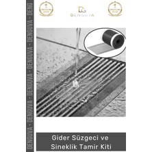 Marvielle Banyo Mutfak Zemin Drenaj Filtre Saç Gider Süzgeci 12 cm 4 Metre - Banyo Düzenleyici