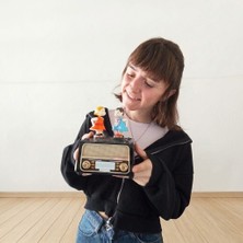 Herbal Accessory Nostaljik Radyo Tasarımlı Çift Müzik Kutusu