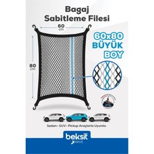 Beksit DRIVE - TOGG Model Özel Renkli Tasarım Bagaj Sabitleme Filesi (60x80 cm)