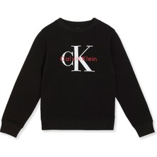 Panço Calvin Klein Unisex Çocuk Siyah Sweatshirt