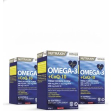 Nutraxin Omega-3 + COQ10 60 Yumuşak Kapsül 3’lü Set