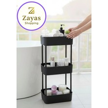 Marvielle Pratik 3 Katlı Banyo ve Mutfak Organizeri (Tekerleksiz) - Banyo Düzenleyici