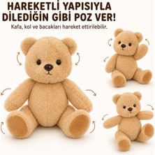 Selay Toys Hareketli Ayı Peluş Oyuncak 23 cm Kahverengi