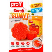 proff Scrub Sunny Leke Sökücü Sihirli Sünger Bulaşık Süngeri - Çizmez Güçlü Temizlik Süngeri