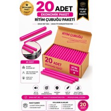 Midex ÖRF-BT-25PK-10X Pembe Ritim Çubuğu Örf Aletleri Seti 25 cm Karbon Fiber Toptan Paket (10 Çift Tek Renk)