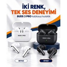 Buds 3 Pro Bluetooth Kulaklık Kulak Içi Kablosuz Kulaklık Şarj Kutulu Dokunmatik Kontrollü Beyaz
