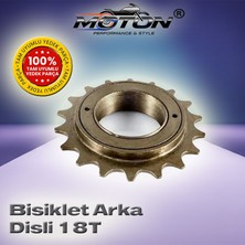Moton Bisiklet Arka Ruble Dişli 18T Bilyalı Tekli Dişli - 16 20 Jant Çocuk Bmx