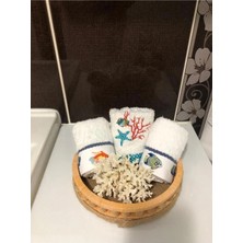 Marvielle Ahşap Dekoratif Sepet Modeli Çap 24 cm - Banyo Düzenleyici