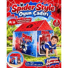 Hepsilazım Oyuncak Erkek Çocuk Spider Style Oyun Çadırı Iç-Dış Mekan Dayanıklı Pratik Kolay Kurulum Oyun Evi 100X100X68 cm