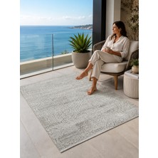 Sultan Halı Sultan Zen Etnik Desen Gri Modern Akrilik Makine Dokuma Salon Halısı