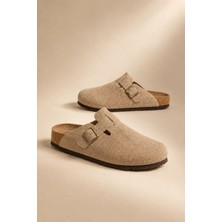 Lucistep Unisex Önü Kapalı Tokalı Günlük Ev ve Dışarı Terliği