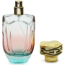 Parfüm Şişesi 100 ml 5 Adet (APARAT İLE KAPATILIR) Çift Renkli Oval Model