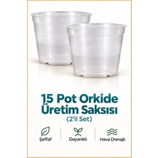 15 Pot Orkide Üretim Saksısı - 2 Adet