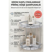 Marvielle 2'li Marin Şampuanlık Banyo Rafı - Banyo Düzenleyici