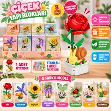 Efnaz Style BIG0H03F 8'li Çiçek Yapı Blokları Çiçek 1 Adet Fiyatıdır