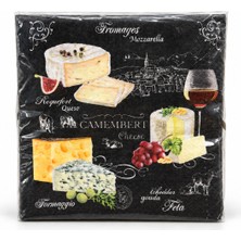Easy Life Collection's World Of Cheese 20'li Kağıt Peçete - 33 x 33 cm