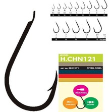 Hayabusa Hchn 121 Kısa Pala Dövme Olta Iğnesi 15LI Paket Black Nikel