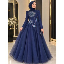 Feriha Sarıoğlu Tarlatanlı Nişan Elbisesi