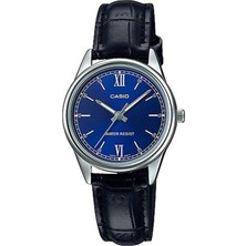 Casio Casıo LTP-V005L-2B Gümüş Renk Kasa Deri Kordun Kadın Kol Saati