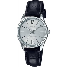 Casio Casıo LTP-V005L-7B Siyah Deri Kordon Gümüş Renk Kasa Kadın Kol Saati