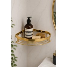 Marvielle Paslanmaz Tekli Köşe Şampuanlık - Banyo Düzenleyici