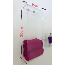 Marvielle Şeffaf Pleksi Banyo Havluluk Raf, Yeni Yaşam Tarzı - Banyo Düzenleyici