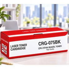 Oem Canon CRG-075BK Çipli Siyah Muadil Toner 1400 Sayfa Baskı Kapasitesi