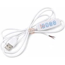 Meon Robotik Otomasyon USB Dimmer Arapuar Kablosu 2 Metre Beyaz – Parlaklık Ayarlı