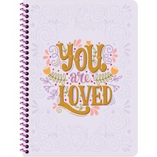 Keskin Color 16,5X22,5 Tel Dikişli Plastik Kapak Kareli Motto Defter - Mor