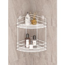 Marvielle Paslanmaz Şampuanlık Beyaz TK02 - Banyo Düzenleyici