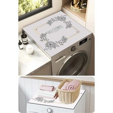 Marvielle Çamaşır Kurutma Makinesi Üstü Düzenleyici Matı Sıvı Geçirmez Örtü - Banyo Düzenleyici
