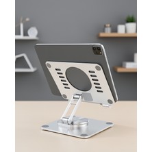 Çift Eksenli Ayarlanabilir Tablet Standı