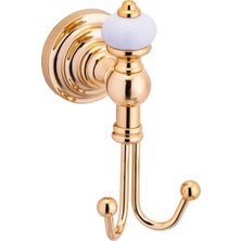 Marvielle Pirinç Paslanmaz Vintage Banyo Askılığı - Banyo Düzenleyici