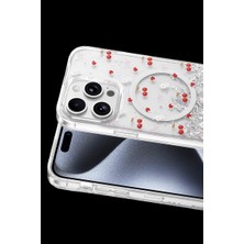 Hubrendy Mep Onegif  Iphone 14 Pro Max Misk Simli Magsafe Kapak - Desen 5