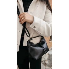 Era Boutique Tr Pörfi Yumuşak Deri El ve Çapraz Siyah Kadın Çantası
