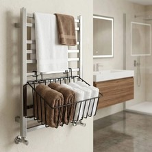 Marvielle Askılı Banyo Havluluk ve Düzenleyici Sepet - Siyah - Banyo Düzenleyici