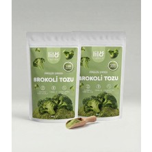 Lilo Natural Freeze Dried Brokoli Tozu 50 G x 2 Adet - %100 Brokoli - Dondurularak Kurutulmuş Sebze Tozu